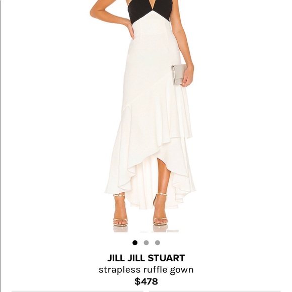 Strapless Ruffle Gown - Picture 2 of 6